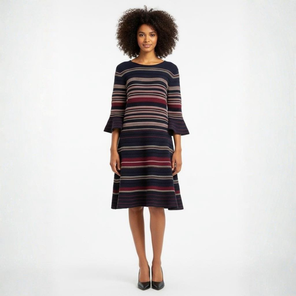 Ted Baker Tayina Blue and Red Striped Dress Ted Size 4/US L